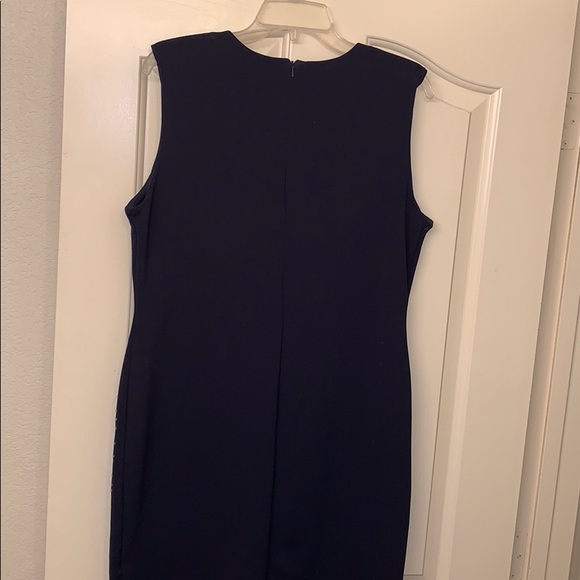 Navy Topshop dress with silver geometric pattern - Picture 7 of 7